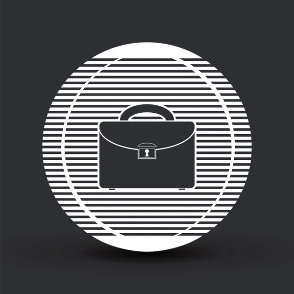 Uomo icona piccola borsa. Stile di design piatto . — Vettoriale Stock