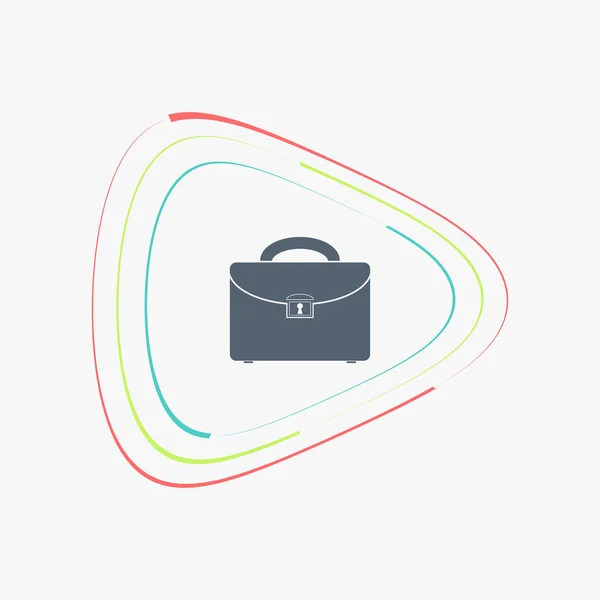 Adam küçük çanta simgesi. Düz tasarım stili. 