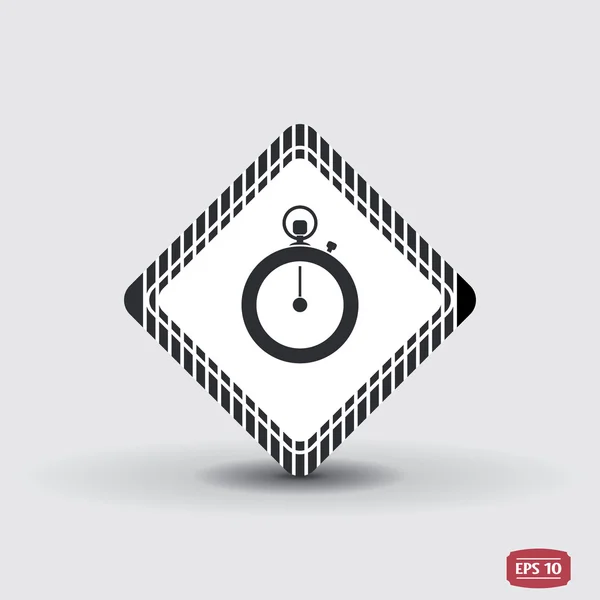 Stopwatch icon. Flat design style — Stock Vector