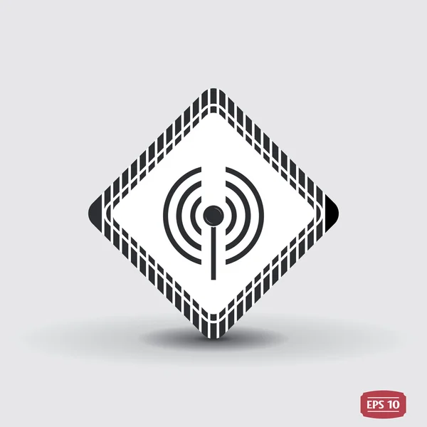 Wireless radio icon. Flat design style. — Stock Vector