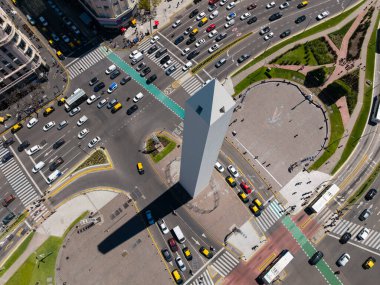 Arjantin 'in başkenti Buenos Aires' te İHA tarafından görülen dikilitaş.