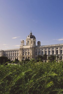 Karmaşık mimarisi olan büyük bir saray parlak mavi bir gökyüzünün altında yemyeşil ile çevrilidir. Sahne, tarih ve güzelliği çağrıştırıyor..