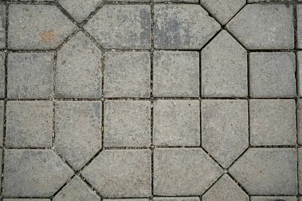 Tuğla kaldırım düzeninin görünümü