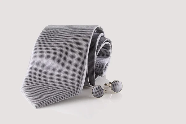Cravatta con gemelli — Foto Stock
