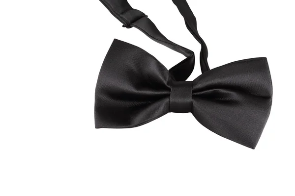 Чорна краватка з бантом крупним планом — стокове фото