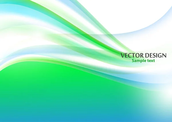Moderne Abstracte Achtergrond Met Heldere Golvende Lijnen Vector Illustratie Voor — Stockvector