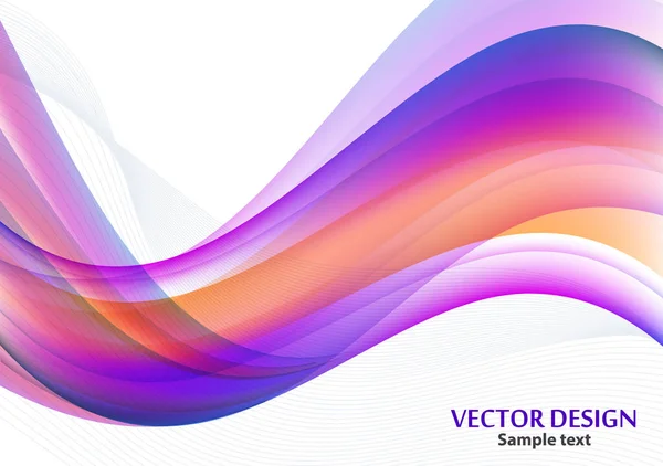 Moderner Abstrakter Hintergrund Mit Hellen Wellenlinien Vektor Illustration Für Webdesign — Stockvektor