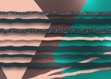 Parlak modern geometrik arka plan, soyut çizgiler. Kapak tasarımı, broşür, broşür ve dergi için yaratıcı bir şablon. Vektör illüstrasyonu.