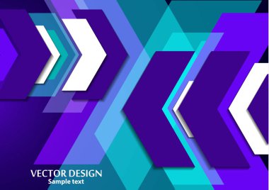 Renkli arka plan yaratıcı oklar, metin için yeri olan şablonlar. Kurumsal soyut vektör arka planı. İş hayatında başarının işareti. Web sitesi, broşür, poster, kartvizit kavramı.