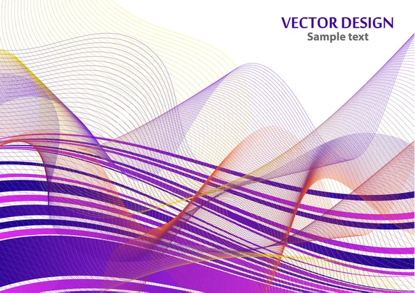 Verzerrte Welle Farbenfrohe Textur Abstrakte Dynamische Wellige Oberfläche Vektor Strip — Stockvektor