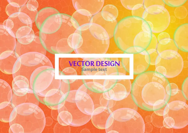 Реалистичные Плавающие Мыльные Пузыри Отражением Радуги Цветном Фоне Элемент Дизайна — стоковый вектор