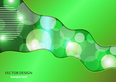 Parlak soyut katmanlı arka plan. Gradyan metalik renk, dairesel ve çizgili geometrik doku. Broşür, poster, afiş, kartvizit tasarımı için vektör ilüstrasyonu.