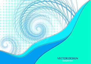 Parlak kağıt kesme dalgaları ve dönüşüm şekillerinin 3 boyutlu soyut arkaplanına sahip yatay A4 afişi. Zıt renkler. Sunumlar, el ilanları, posterler için vektör tasarımı düzeni.