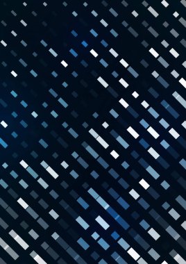 Mavi arkaplanda kesişen dikdörtgenlerin soyut çizgileri. Şirket tasarımı için parlak bir unsur. Vektör illüstrasyonu.