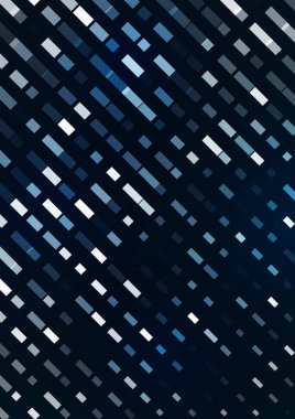 Mavi arkaplanda kesişen dikdörtgenlerin soyut çizgileri. Şirket tasarımı için parlak bir unsur. Vektör illüstrasyonu.