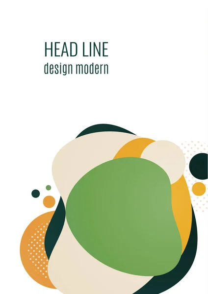 Αφίσα Χρωματιστά Σχήματα Που Ρέουν Σχεδιασμός Εταιρικού Προτύπου Για Εξώφυλλα — Διανυσματικό Αρχείο