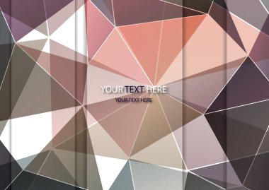 Vektör soyut çok renkli çokgen mozaik arka plan. Modern geometrik üçgen desen. Origami stili ve eğimli. İş tasarım şablonu. Vektör illüstrasyonu