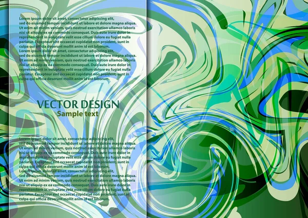 あなたのデザインの曲線ラインの明るい現代抽象的なベクトル背景 テキスト用のスペース ベクターイラスト — ストックベクタ