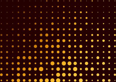 Soyut siyah arkaplan radyal altın yarım ton desenli. Yaratıcı kapak tasarımı şablonu. Vektör illüstrasyonu.