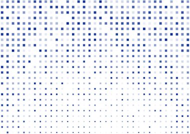 Soyut noktalı vektör arkaplanı. Yarı ton etkisi. Soyut kare tasarım ögesi. Vektör illüstrasyonu