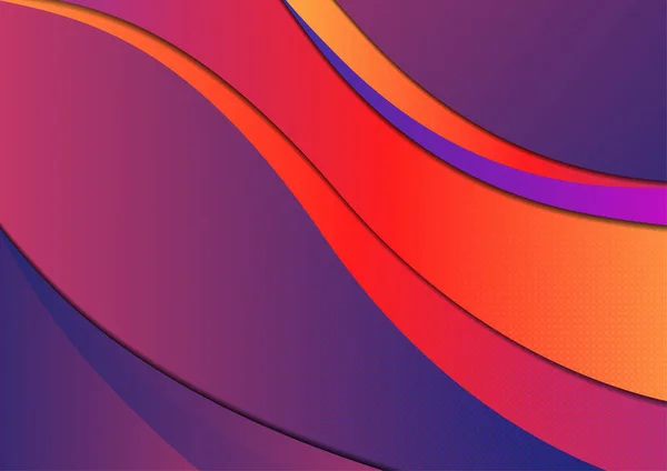 Minimalistische Geometrische Hintergründe Trendige Farbverläufe Wellenlinien Papierschnitt Effekt Design Layout — Stockvektor