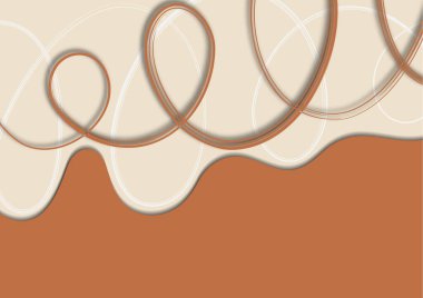 Parlak soyut dalga, birbirine dolanmış çizgiler, kıvrım. Reklamcılık için tasarım. Arka planda. Sunum şablonu. Vektör illüstrasyonu