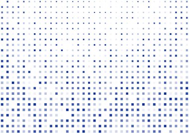 Soyut noktalı vektör arkaplanı. Yarı ton etkisi. Soyut kare tasarım ögesi. Vektör illüstrasyonu