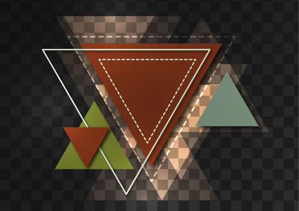 Abstracte Geometrische Achtergrond Moderne Overlappende Driehoeken Sjabloon Voor Zakelijke Presentaties — Stockvector