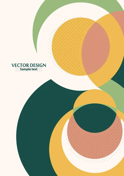 Abstrakter Hintergrund Mit Bunten Papierschnitten Corporate Design Vorlage Für Poster — Stockvektor