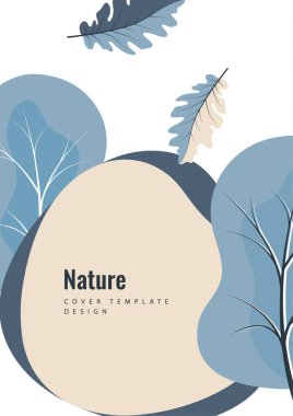 Yaratıcı botanik geçmişi, meşe yaprakları, ağaçlar. Doğal ürün konsepti. Vektör illüstrasyonu