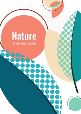 Yaratıcı yapraklar, beyaz arka planda noktalar. Yaz Satışı. Kapak, poster, internet, sayfa, sosyal, medya, anonslar, tebrik kartpostalları Vektör illüstrasyonu