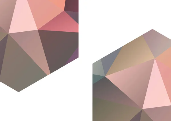 Fondo Abstracto Moderno Triángulos Geométricos Colores Presentación Comercial Técnica Plantilla — Vector de stock