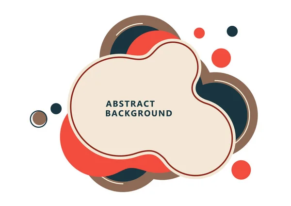 Composition Dynamique Abstraite Formes Points Arrondis Chevauchant Style Moderne Fond — Image vectorielle