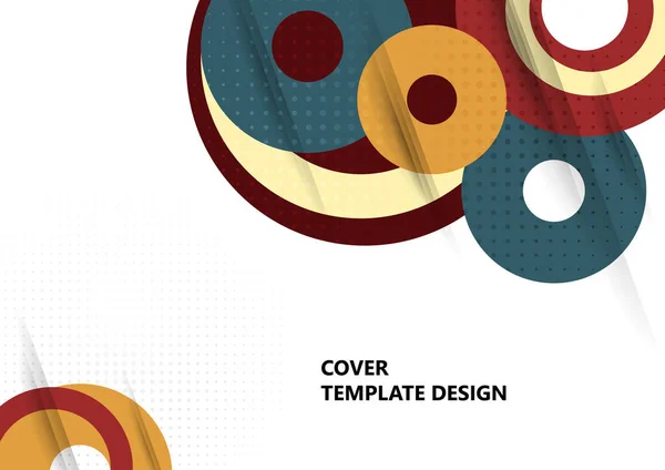 Fundaluri Geometrice Moderne Model Abstract Inele Disc Șablon Pentru Designul — Vector de stoc