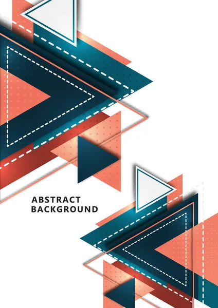 Geometrisk Design Från Trianglar Och Linjer Kreativt Koncept Modern Abstrakt — Stock vektor