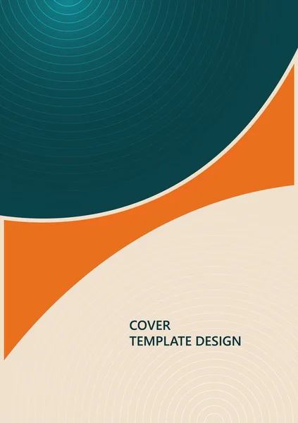 Fondo Abstracto Con Formas Coloridas Cortadas Papel Diseño Corporativo Plantilla — Vector de stock