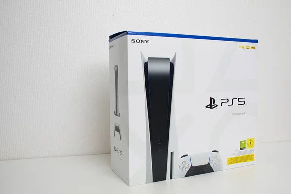 Riga Letónia Novembro 2020 Novo Playstation Box Sony Revela Consola — Fotografia de Stock