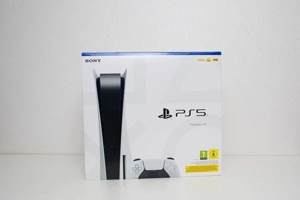 Riga Latvia November 2020 New Playstation Box Sony Reveals Ps5 — Stock Photo, Image