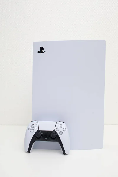 Riga Lettland November 2020 Sony Playstation Enthüllt Ps5 Konsole Und — Stockfoto