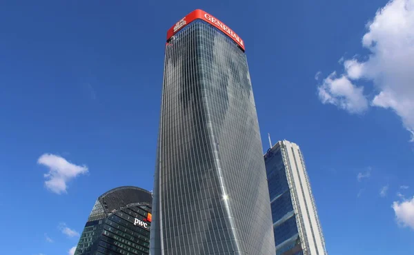 Skyscraper Stad Milaan Italië Kantoren Business — Stockfoto