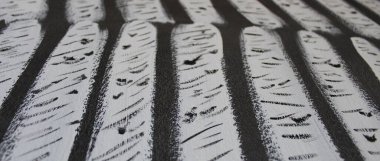 Eğlence ve tutku için duvarlara resim çizen bir ressam.