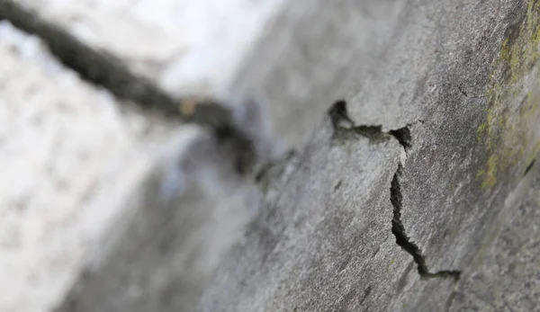 Depremin Ardından Duvarda Çatlak Var — Stok fotoğraf
