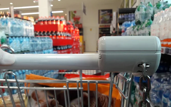 Compras Supermercado Durante Epidemia Coronavírus — Fotografia de Stock