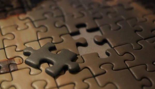 Compléter Puzzle Pour Plaisir Divertissement Succès — Photo