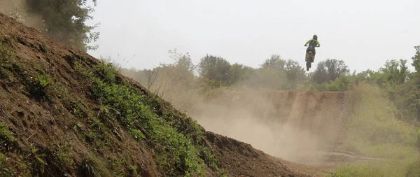Dirt Bike Race Plezier Risico — Stockfoto