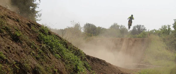 Dirt Bike Rennen Spaß Und Risiko — Stockfoto