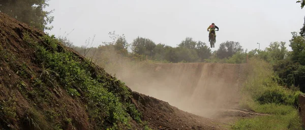 Dirt Bike Rennen Spaß Und Risiko — Stockfoto