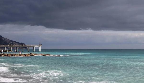 Himmel Und Wolken Meer Einem Wintertag — Stockfoto