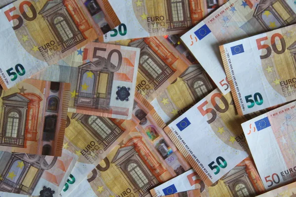 Euro Banknotes Wealth — Stock Photo, Image