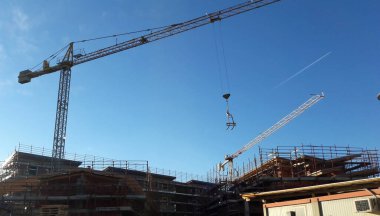 Ocak ayında inşaat sahasında çalışma devam ediyor - iş